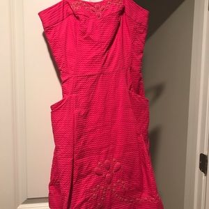 Hot pink strapless Lilly dress